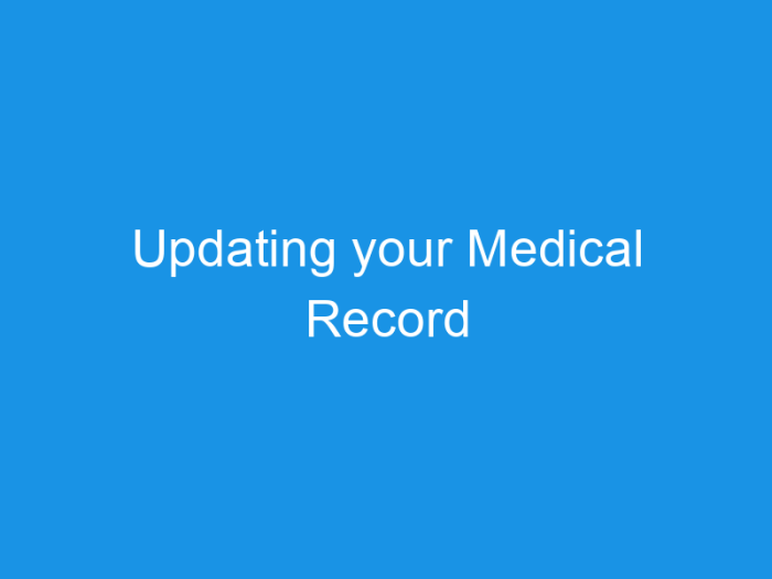 Medical record health records ostomy know expect control care take